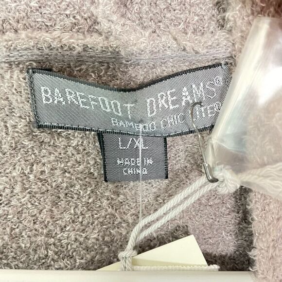 Barefoot Dreams Cardigan Open Front Ombre Pewter Midnight L XL - Picture 4 of 9
